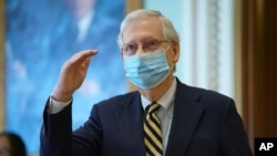 Ketua mayoritas Senat AS, Mitch McConnell dari Partai Republik (foto: dok). 