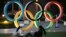 Le logo des Jeux olympiques à Tokyo, le 22 janvier 2021.
