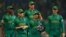South African players Quinton de Koc, David Miller and teammates walking off the field after their loss to Australia at the 2023 Cricket World Cup in India