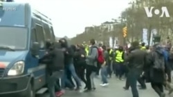 France: la police et les Gilets jaunes s'affrontent