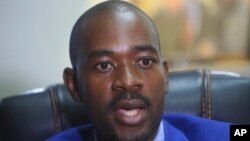 MDC leader Nelson Chamisa.