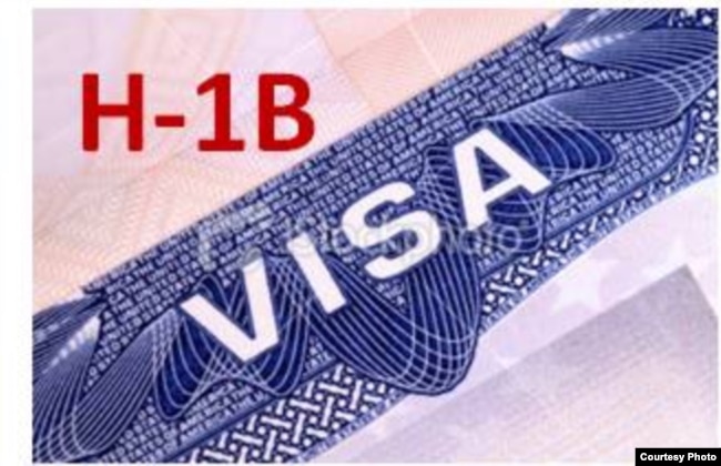 Detail of an H-1B visa