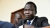 Thomas Kwoyelo, a commander in the Lord's Resistance Army, sits in the dock at the International Crimes Division court in Gulu, Uganda, on Oct. 25, 2024, where he was sentenced to 40 years in prison.