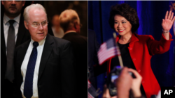 Tom Price na Elaine Chao