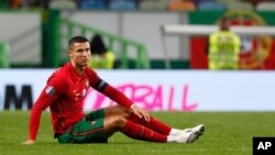 La superestrella portuguesa Cristiano Ronaldo durante el partido entre Portugal y España en Lisboa del pasado 7 de octubre.