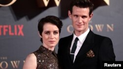 The midnight fireworks are seen during New Year's Eve celebrations in Sydney, Australia.