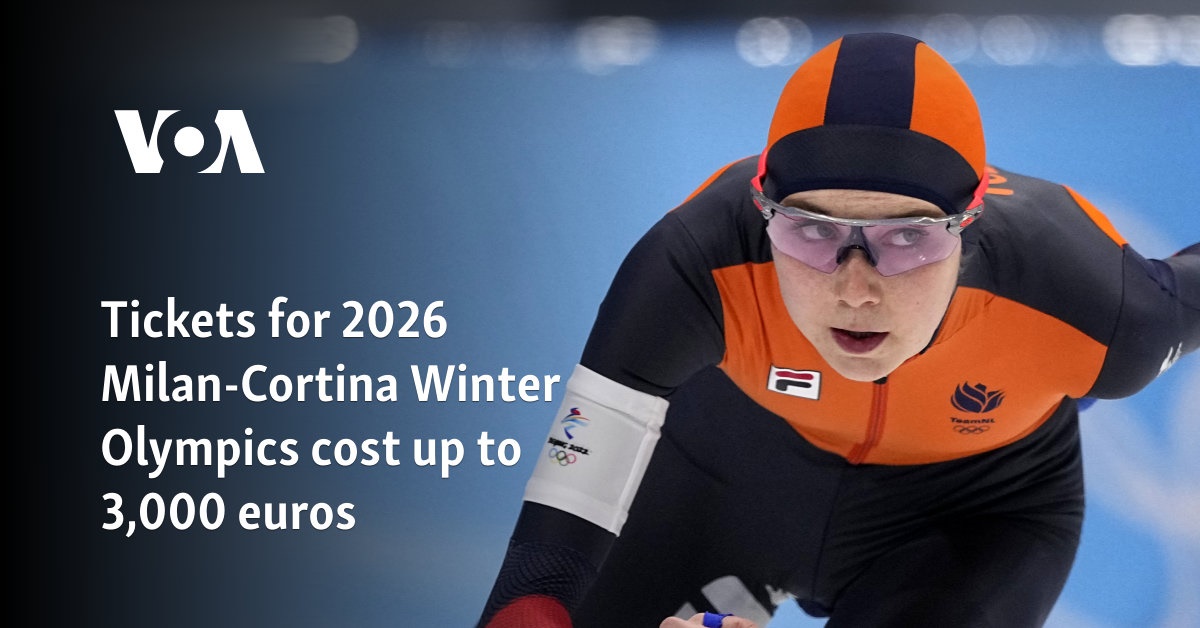 Tickets for 2026 MilanCortina Winter Olympics cost up to 3,000 euros