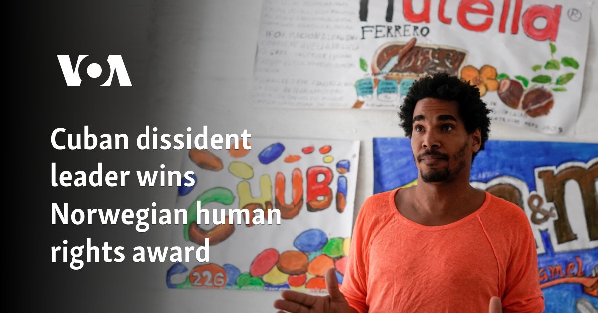 Cuban dissident leader wins Norwegian human rights award