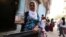 Fatma Oren’s family did not forget to take their goldfish when they were among those forced to leave Sur’s Ali Pasa neighborhood, which was among several that were damaged in clashes. Many don’t want to leave and say the government compensation is too little. (M. Bozarslan/VOA)