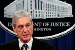 US Special Counsel Robert Mueller talks to reporters about the Russia Probe.