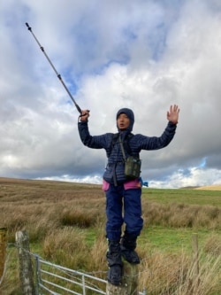 Ngày nắng duy nhất trong chặng đi bộ vài ngày ở Scotland. (Hình: Hùng Nguyễn cung cấp)