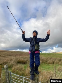 Ngày nắng duy nhất trong chặng đi bộ vài ngày ở Scotland. (Hình: Hùng Nguyễn cung cấp)