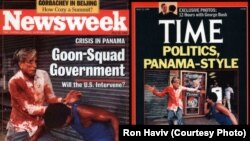 A cover of TIME magazine and Newsweek featuring photos by Ron Haviv, an American photojournalist