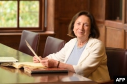 Svetlana Mojsov, ahli kimia dan profesor peneliti di The rockefeller University di New York, 1 November 2023. (Chris Taggart / Universitas Rockefeller / AFP)