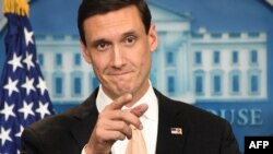 Tom Bossert, conseiller à la sécurité intérieure de Donald Trump lors d'un point de presse à la Maison Blanche, Washington, 31 août 2017. 