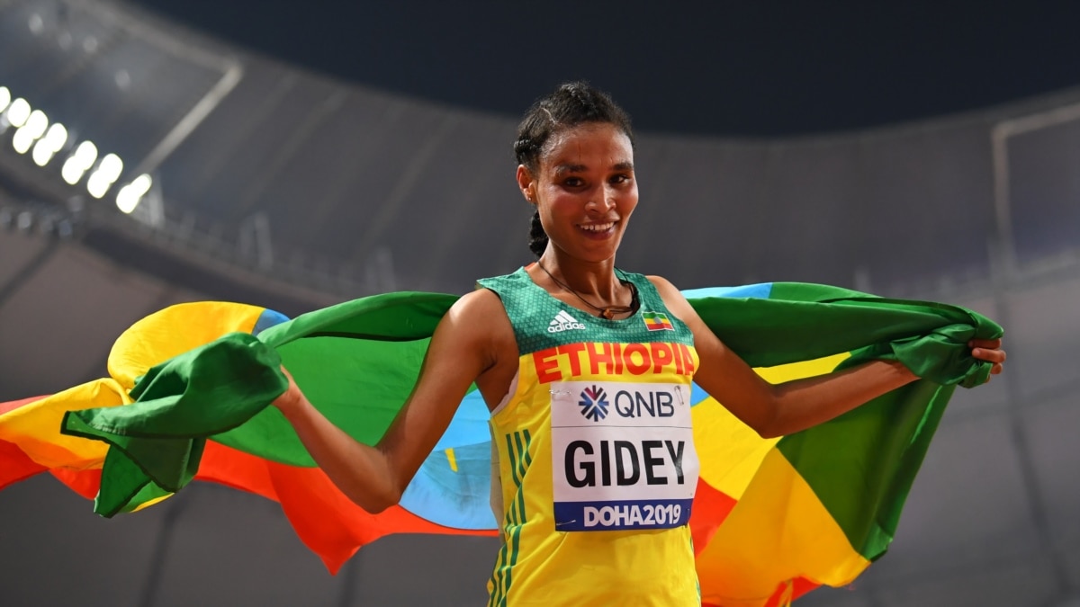 Ethiopia's Gidey Wins Women's World 10,000m Title