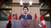 Pernada Menteri Kanada Justin Trudeau berbicara dalam konferensi pers di gedung parlemen di Ottawa, Kanada, pada 14 Oktober 2024. (Foto: Reuters/Blair Gable)