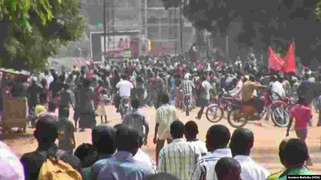 La population deBeni a manifesté pour dénoncer l&#39;assassinat du colonel&nbsp; Ndala. Le 3 janvier 2014. 