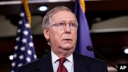 Senate Minority Leader Mitch McConnell (R-KY) speaks at a news conference on 3 Nov 2010