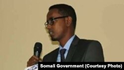 Abdullahi Siraji, ministre des Travaux publics somalien, a été tué par balles mercredi à Mogadiscio, Somalie. 3 mai 2017