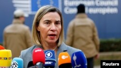 Jefa de política exterior de la Unión Europea, Federica Mogherini.