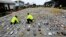 FILE - Colombian anti-narcotics policemen inspect cocaine packs in Necocli, Feb. 24, 2015. Organized crime involved in drug trafficking, illegal mining and extortion will keep displacing Colombians, a U.N. official says.