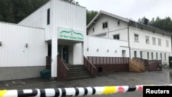 Masjid al-Noor Islamic Centre di Sandvika, Norwegia, 11 Agustus 2019. 