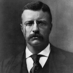 Theodore Roosevelt in 1901, the year he became president