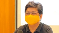 香港記者協會主席楊健興表示，香港市民對新聞自由的滿意度下跌，與香港近年的政治大氣候下滑的趨勢脗合。(美國之音湯惠芸)