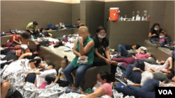 Центр содержания нелегальных мигрантов в Уэслако, штат Техас. Фотография сделана генеральным инспектором Министерства внутренней безопасности США
