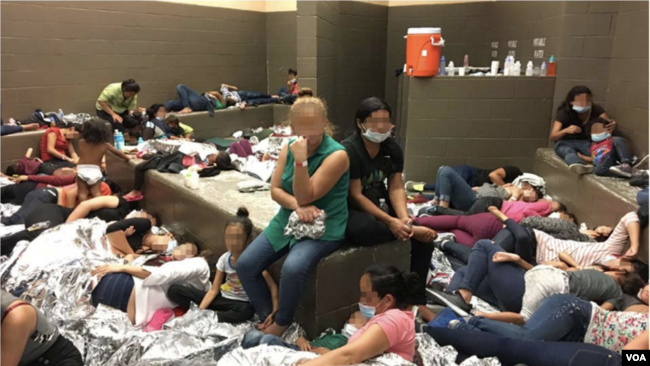 Центр содержания нелегальных мигрантов в Уэслако, штат Техас. Фотография сделана генеральным инспектором Министерства внутренней безопасности США