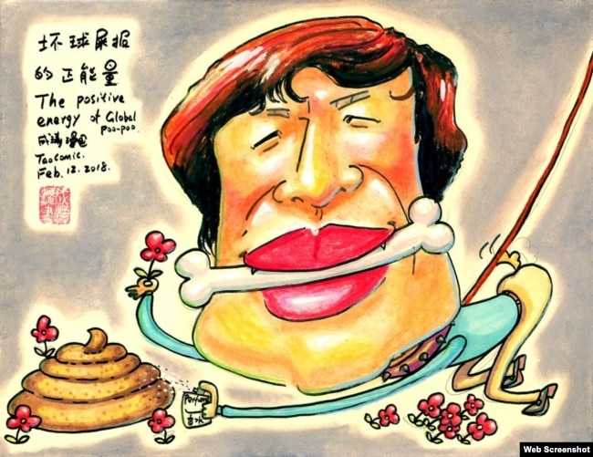 網友在胡錫進的推下貼出一張他的漫畫截圖