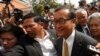 柬埔寨反对派领袖桑兰西出庭