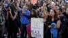 FILE - University California Los Angeles students stage a protest rally in a show of solidarity with protesters at the University of Missouri, Thursday, Nov. 12, 2015 in Los Angeles.