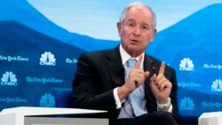 Stephen Schwarzman, PDG de Blackstone, lors du Forum économique mondial à Davos, en Suisse, le 22 janvier 2019.