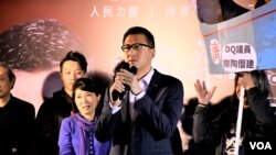 民主黨立法會議員林卓廷。（美國之音湯惠芸拍攝）