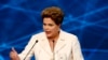 A presidente Dilma Rousseff durante o debate televisivo de 26 de Agosto