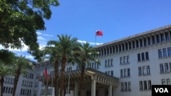 台湾外交部大楼（美国之音林枫拍摄 ）