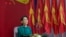 Burma's opposition leader Aung San Suu Kyi speaks during first ever congress of her National League for Democracy party at Royal Rose restaurant in Rangoon, Mar. 9, 2013. 
