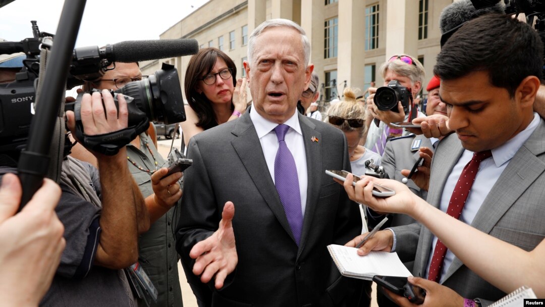 Bộ trưởng Quốc phòng Hoa Kỳ Jim Mattis.