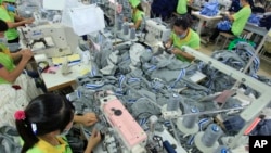 Công nhân một nhà máy may ở Việt Nam.