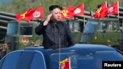 Kim Jong Un, le 25 avril 2017. 