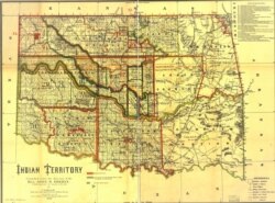 1889 Map of Indian Territory
