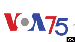 VOA 75 logo
