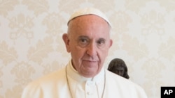 Le pape François au Vatican, 4 mai 2017. 