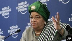 La présidente Sirleaf