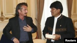 Sean Penn le pidió al presidente Morales la inmediata liberación, exoneración y regreso de Ostreicher a EE.UU. 