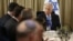 srael's President Shimon Peres (R) sits next to representatives of Israeli Prime Minister Benjamin Netanyahu's Likud-Beitenu party in Jerusalem Jan. 30, 2013, after receiving the official results of the general elections held Jan. 22.