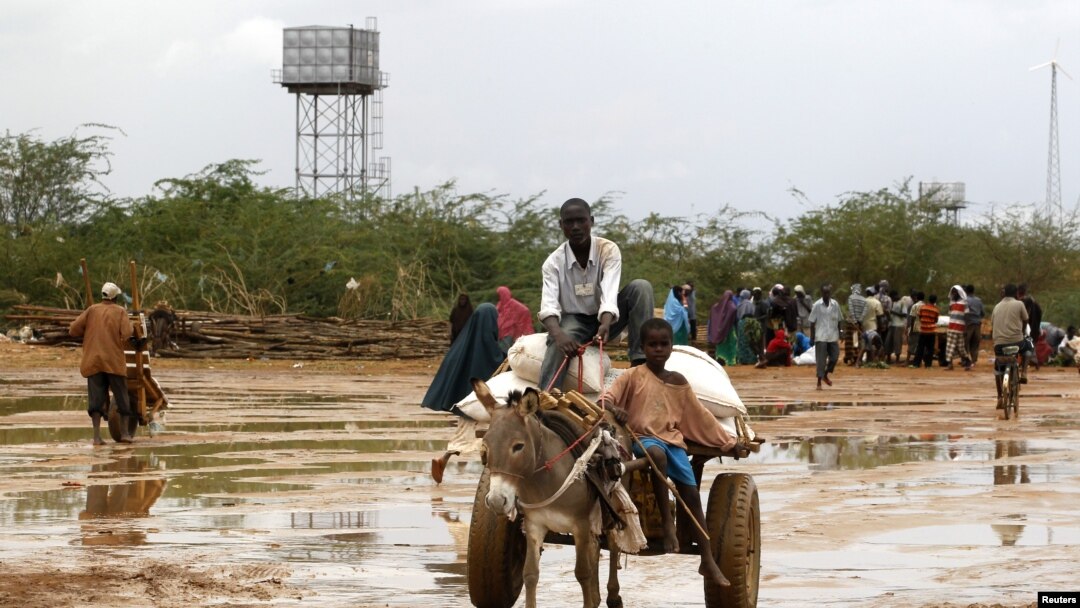 Refugiados da Somália chegam ao campo de Dadaab