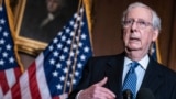 FILE - Senate Republican Majority Leader Mitch McConnell speaks during a news conference at the Capitol in Washington, Dec. 8. 2020.